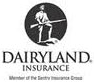 Dairy Land Logo in Black on a White Background