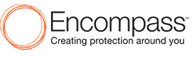 Encompass Logo in Black on a White Background