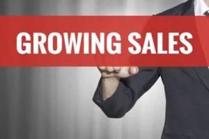 A poster for “Growing Sales”